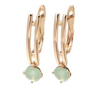 Orecchini a goccia in zircone naturale verde smeraldo for donna