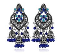 Orecchini a goccia Jhumki, stile vintage, stile gitano, decorazione per donne e ragazze, Misura unica, come descritto, come descritto