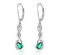 Orecchini a Goccia jiamiaoi Orecchini Donna Argent 925 Pendenti Orecchino Donna Brillantino Infinito