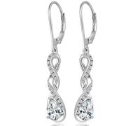 Orecchini a Goccia jiamiaoi Orecchini Donna Argent 925 Pendenti Orecchino Donna Brillantino Infinito
