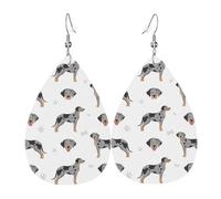 Orecchini a goccia leggeri Catahoula Leopard Dog in pelle orecchini pendenti gioielli regalo per le donne