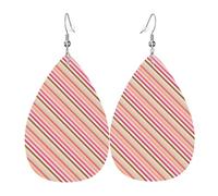 Orecchini A Goccia Modern Diagonal Muted Candy Stripe Neck Leggeri Orecchini Da Donna Moda Ciondolo A Goccia Per Feste Appuntamenti Balli