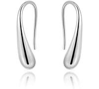 Orecchini a goccia per le donne moda goccia d'acqua goccia di pioggia gancio pendente in acciaio inossidabile placcato argento orecchino a cerchio creativo 925 gioielli per l'orecchio d'argento