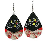 Orecchini a goccia per orecchie di Halloween, accessori per gioielli, in materiale acrilico, perfetto per gocce, Taglia unica, come descritto