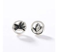 Orecchini a Goccia S925 Sterling Anemone Lotus Leaf, Personalità Semplice e Compatta, Orecchini Femminili Di Fascia Alta Come Mostrato, LJBLEUSK
