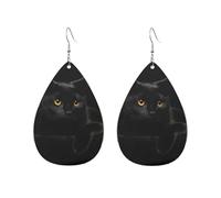 Orecchini A Goccia Serene Cute Cat Black Eleganti Orecchini Pendenti Moda Ciondolo Con Pendente A Goccia Per Uso Quotidiano Accessori Appuntamenti