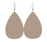 Orecchini A Goccia Solid Color Light Brown Leggeri Orecchini In Finta Pelle Moda Ciondolo Con Pendente A Goccia Per Matrimoni Feste Balli