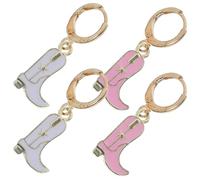 Orecchini a Goccia Stivali Cowgirl 2 Paia in Lega per Donna | Stile Moderno e Chic, Leggeri e Delicati sulla Pelle, per Uso Quotidiano e Feste