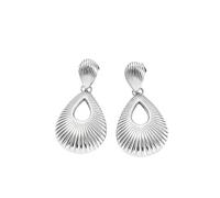 Orecchini a goccia vintage a forma di lacrima, traforati, piccoli orecchini pendenti per le donne; gioielli di tendenza con una trama filettata in argento; un regalo alla moda per feste, balli, matrim