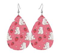 Orecchini A Goccia White Bear And Strawberry Squisito Orecchini Pendenti Lussuoso Ciondolo Con Pendente A Goccia Per Uso Quotidiano Matrimoni Feste
