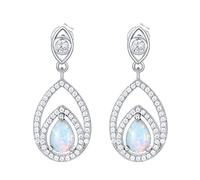 Orecchini a leraback Silver Dream Catcher/Larimar/Opal/Lapis/Turquoise Drop Orecchini Giochi per le donne