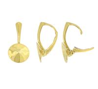 Orecchini a leva in argento sterling ganci per cristalli a forma di Rivoli...