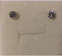 ORECCHINI A LOBO ARGENTO 925 UOMO DONNA PUNTO LUCE DIAMANTE BIANCO CIPOLLINA