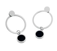 Orecchini a lobo con acrilico e madreperla