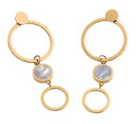 Orecchini a lobo con acrilico e madreperla