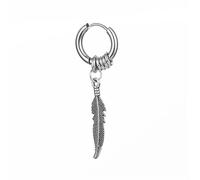 Orecchini a Lobo con Piume Punk Rock Stile Hip-Hop per Donna, Uomo, Orecchini in Acciaio Inossidabile, Gioielli di Moda, Regali Lovely And Professional