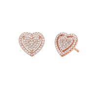 Orecchini A Lobo donna Michael Kors Premium in Argento 925 - Cristalli