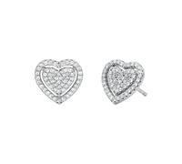 Orecchini A Lobo donna Michael Kors Premium in Argento 925 - Cristalli