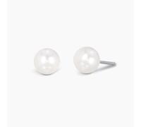 Orecchini a lobo MABINA in Argento con Perla bianca naturale coltivata 563014