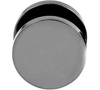 Orecchini a lobo per donne, ragazze, uomini, punk alla moda, tondi, neri, in acciaio inox, orecchini con piercing all'orecchio, orecchini da 3 mm - 14 mm, regalo di compleanno, gioielli da sposa