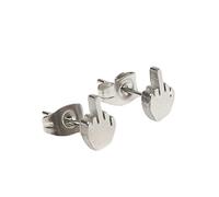 Orecchini a Mano con Dito Medio Uomo Donna Punk Style Stud Argento Portatile e utile Fashion Design