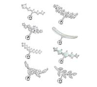 Orecchini a mezzaluna cava in lega di acciaio inossidabile, design confortevole, per eventi casual, regalo alla moda, One Size, come descritto, come descritto