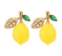 Orecchini a Penzoloni di Limone, Accessori Limone Carino Orecchini a Perno di Frutta Bella Foglia Accessori Frutta Delicata per le Donne Festival Festa Cosplay