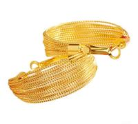 Orecchini a per cerchio Multi-Strato Oro Sabbia Geometrici Orecchini | Design multistrato intricato, finitura oro sabbia, per stile geometrico bohémien, leggero 10. per 3g, per versatile
