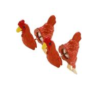 Orecchini a perno 3D a forma di gallina, divertenti orecchini a forma di gallina, orecchini stravaganti a forma di animale