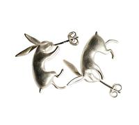 Orecchini a perno a forma di coniglio, alla moda, accessori per le orecchie, regalo di compleanno o festività, gioielli, One Size, come descritto, come descritto