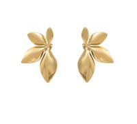 Orecchini a perno a forma di foglia d'oro, da donna, alla moda, geometrici, esagerati, floreali, minimalisti, moderni, delicati gioielli per feste, matrimoni, uso quotidiano