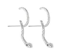 Orecchini a perno a forma di serpente, in argento S925, piccoli gioielli gotici, piercing per cartilagine, per donne e uomini, accessori alla moda vintage punk, per appuntamenti e feste di nozze