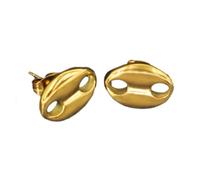 Orecchini a perno alla moda a forma di chicco di caffè, in acciaio inox, portatile, regalo per donne e ragazze, per prevenire allergie