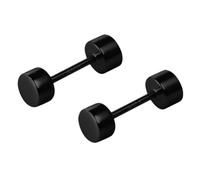 Orecchini a perno con chiusura a vite, unisex, in acciaio inox argento S999, gioielli minimalisti anti-smarrimento