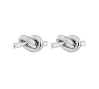 Orecchini a perno con nodo grosso per donne, bohémien, alla moda, con nodo d'amore, piercing per cartilagine, piccoli anelli intrecciati, eternità, inifinità, compleanno, festival, feste, gioielli