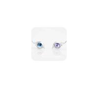Orecchini a perno con occhi di eterocromia, ala d'angelo, orecchini a forma di occhio di gatto, orecchini alla moda per donne, /, Metallo, Zircone