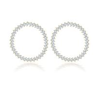 Orecchini a perno con strass dettagliati orecchini per eventi serali texture in rame per un tocco di fascino in qualsiasi abbigliamento comodo da indossare tutti i giorni, Misura unica, come descritto