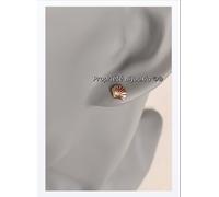 Orecchini A Perno Conchiglia Placcato Oro 18 CARATI 750 Millesimi Gioielli