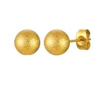 Orecchini a perno da donna carini, set di orecchini dorati a sfera rotonda spessa set di gioielli in acciaio inossidabile da donna, acciaio inossidabile, nessuna gemma, Acciaio inossidabile, Nessuna