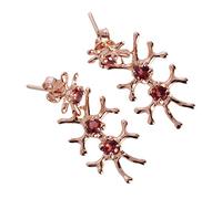 Orecchini a perno da donna, con granato rotondo, sfaccettato rosso, 4 mm, gioielli con granato naturale, fatti a mano, eleganti da indossare tutti i giorni, regalo per lei