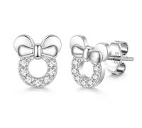 Orecchini a perno da donna in argento Sterling 925, con zirconi scintillanti, orecchini ipoallergenici, gioielli da donna alla moda da indossare per feste e appuntamenti, miglior regalo per moglie e