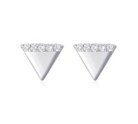Orecchini a perno da donna, in argento Sterling, a forma di triangolo, idea regalo per fidanzata, moglie, madre