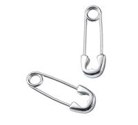 Orecchini a perno di sicurezza in argento estetico, unisex, gioielli per appassionati di moda emotivi, punk, in lega d'argento, One Size, come descritto, come descritto