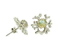 Orecchini a perno in argento 925 con pietre preziose sfaccettate, stile minimalista, fatti a mano, idea regalo unica per le donne