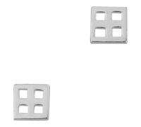 Orecchini A Perno In Argento Sterling Con Motivo A Reticolo Mackintosh