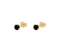 Orecchini a perno in oro con zirconia cubica, da donna, in argento Sterling 925, con quattro artigli, regalo per San Valentino, Cristallo, Zirconia cubica
