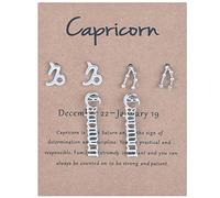 Orecchini a perno per le donne di compleanno costellazione strato lettera 12 paia di oroscopi antichi inglesi segno costellazione regalo zodiacali orecchini squisiti gioielli zodiaci tre orecchini