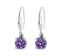 Orecchini a perno per orecchie sensibili Orecchini alla moda con zircone Orecchini temperamento per le donne Orecchini doppi per le donne, Misura unica, Metallo, Non pietra preziosa