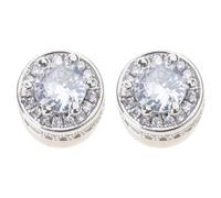 Orecchini a perno per uomini e donne senza piercing richiesti con pietre di zirconia senza dolore accessorio alla moda unisex gioielli alla moda, Misura unica, come descritto, come descritto