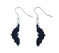 Orecchini A Pipistrello Miniblings Pendenti Halloween Vampiro In Acrilico Nero